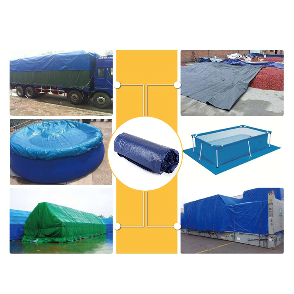 Cheap Goat Tents Heavy Duty Canopy Tarp Ground Camping Sheet Waterproof Camping Tarpaulin Cover Simple Tent 4 Sizes Camping Accessories   